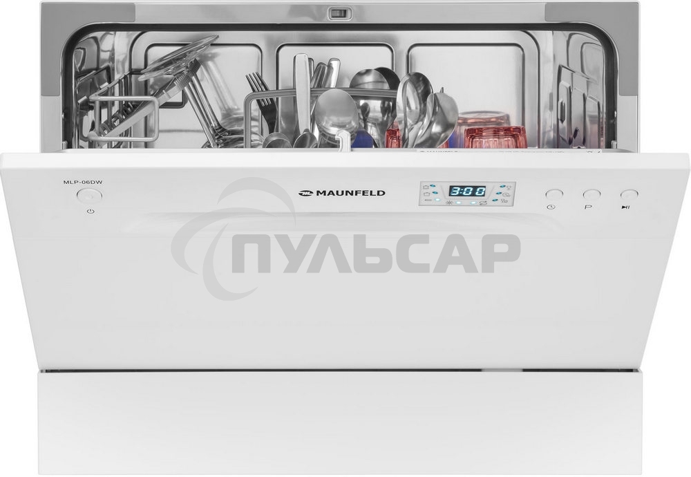 Встраиваемая посудомоечная машина Maunfeld MLP-06DW, белый, 44.8 см, 6 компл., 49 дБ, класс A+