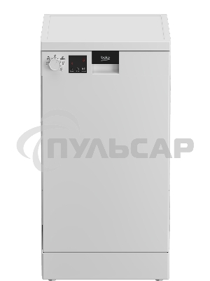 Посудомоечная машина Beko DVS050R01W, белая, 44.8 см, 10 компл., 49 дБ, класс A