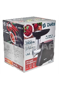 Мясорубка электрическая DELTA DL-6106M черный с красным