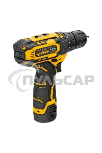 Дрель-шуруповерт Denzel CDQ-12, Аккумуляторная, 12В, 2 АКБ, Кейс