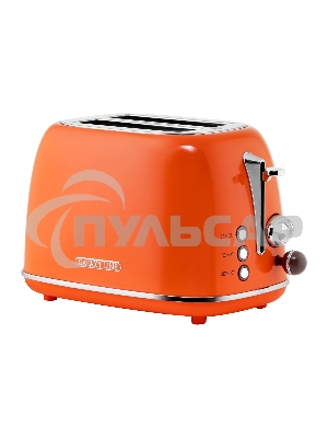 Тостер Galaxy Line GL 2921, апельсиновый фреш, металл, 900 Вт, 6 степеней поджарки