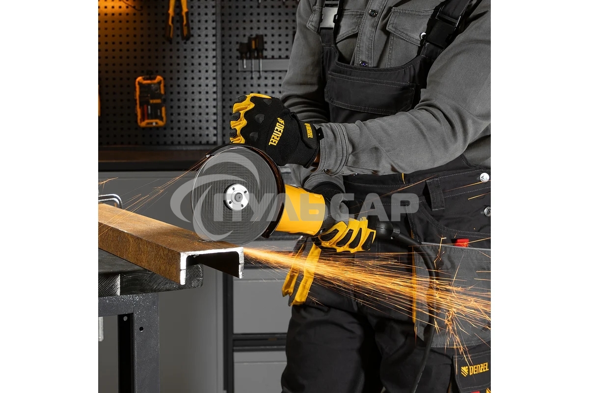 Машина шлифовальная угловая Denzel AG150-1500 1500 Вт 150 мм 8500 об/мин 26910