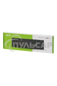 Клавиатура проводная Acer OKW122, USB, черный