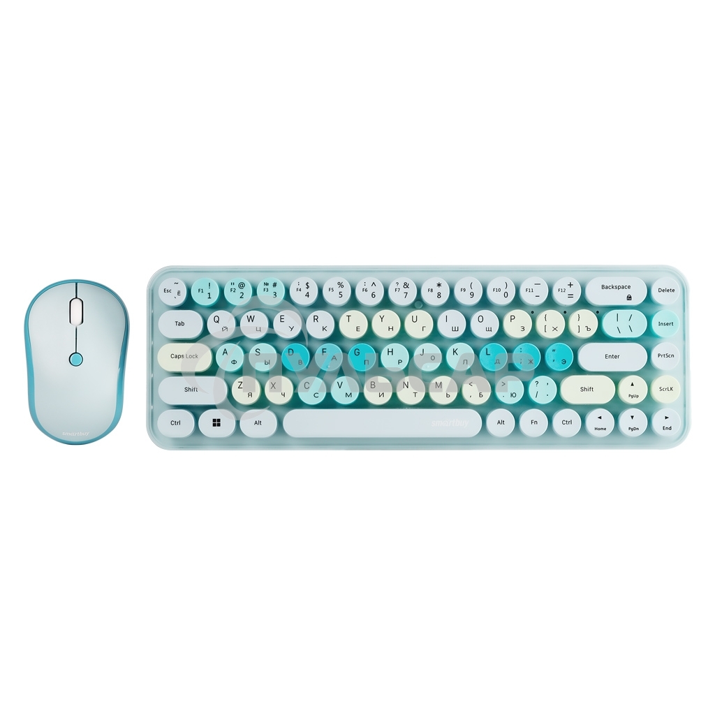Комплект клавиатуры + мышь Smartbuy (SBC-676390AG-T) 676390 бирюзовый