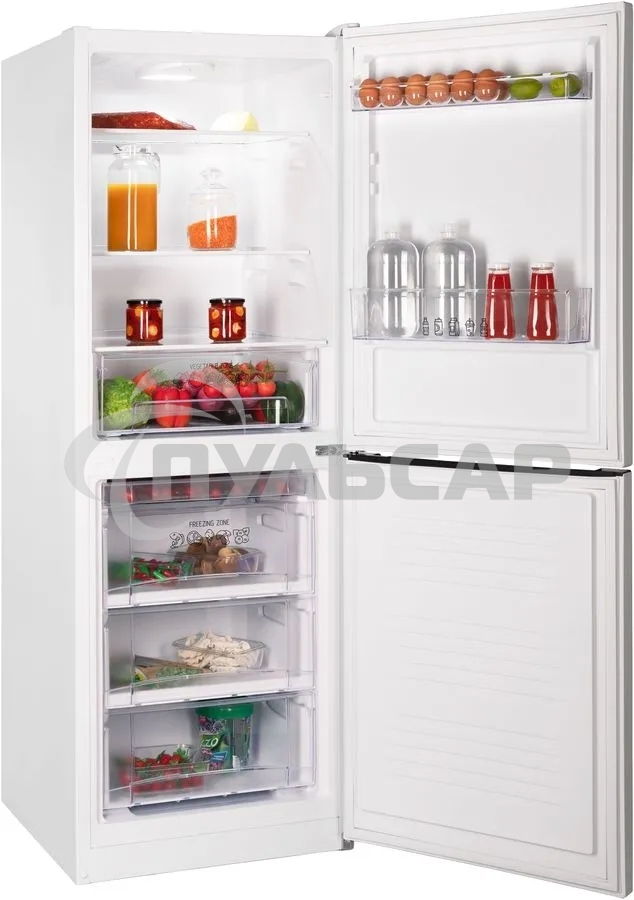 Холодильник Nordfrost NRB 161NF W белый двухкамерный 170/105 л морозилка снизу, капельная система