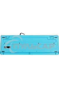 Клавиатура проводная A4Tech Fstyler FK10, USB, черный/синий