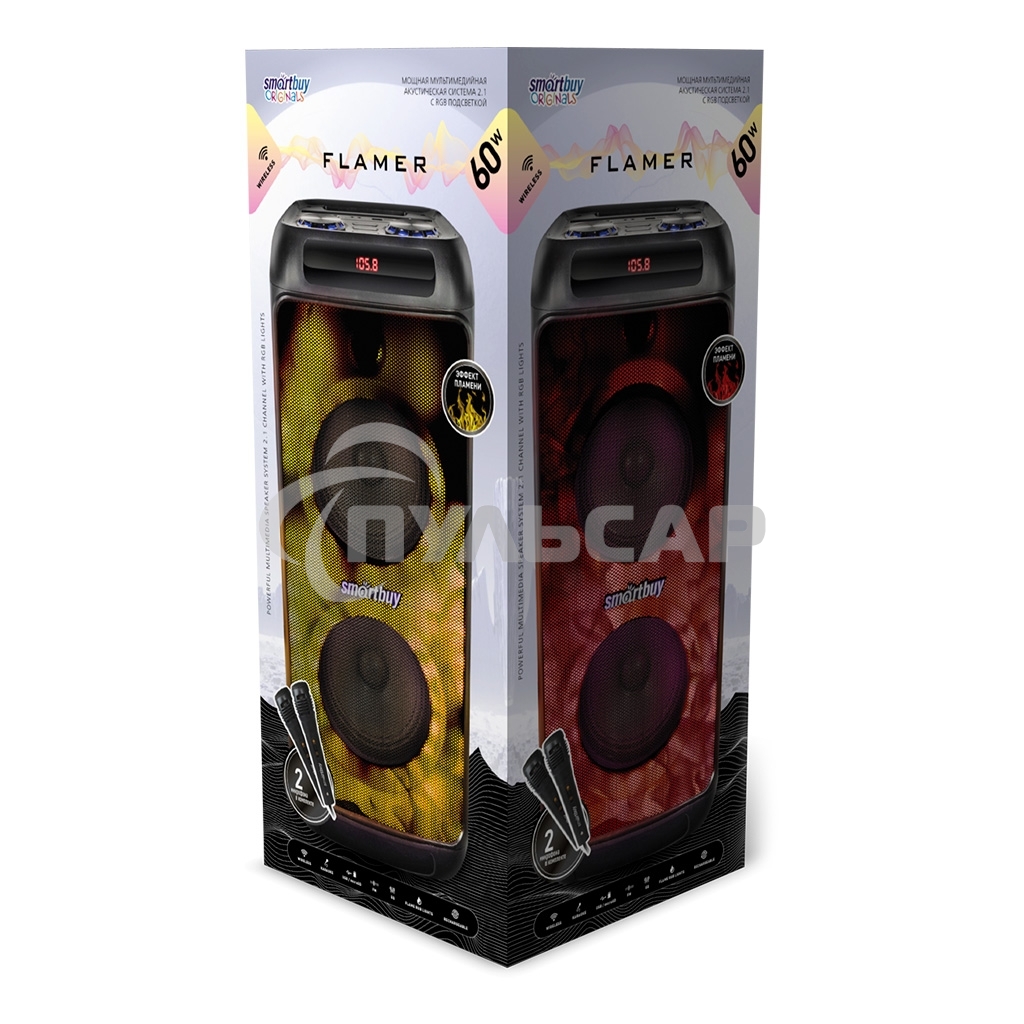 Портативная акустика Smartbuy (SBS-5190) FLAMER, мульти