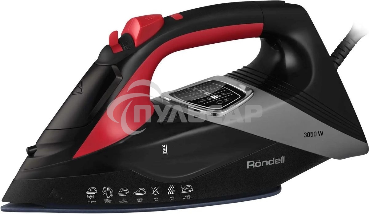 Утюг Rondell RDE-2001, 3050Вт, черный