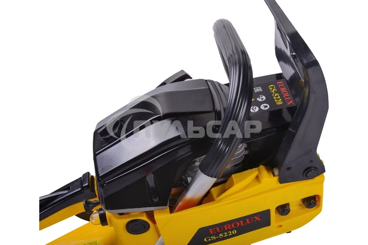 Бензопила Eurolux GS-5220 2400 Вт,Длина шины мм / дюймы 505 / 20” Объем двигателя см3 52 70/6/8