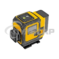 Лазерный уровень мультипризменный Denzel DLV-360-3C, 30 м, зеленый луч, Li-Ion 2,4 Aч, кейс