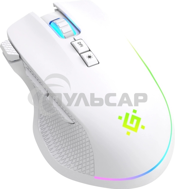 Мышь беспроводная/проводная Defender Iммortal GM-421 белый, 10000 dpi, радиоканал, Bluetooth, USB, кнопки - 9