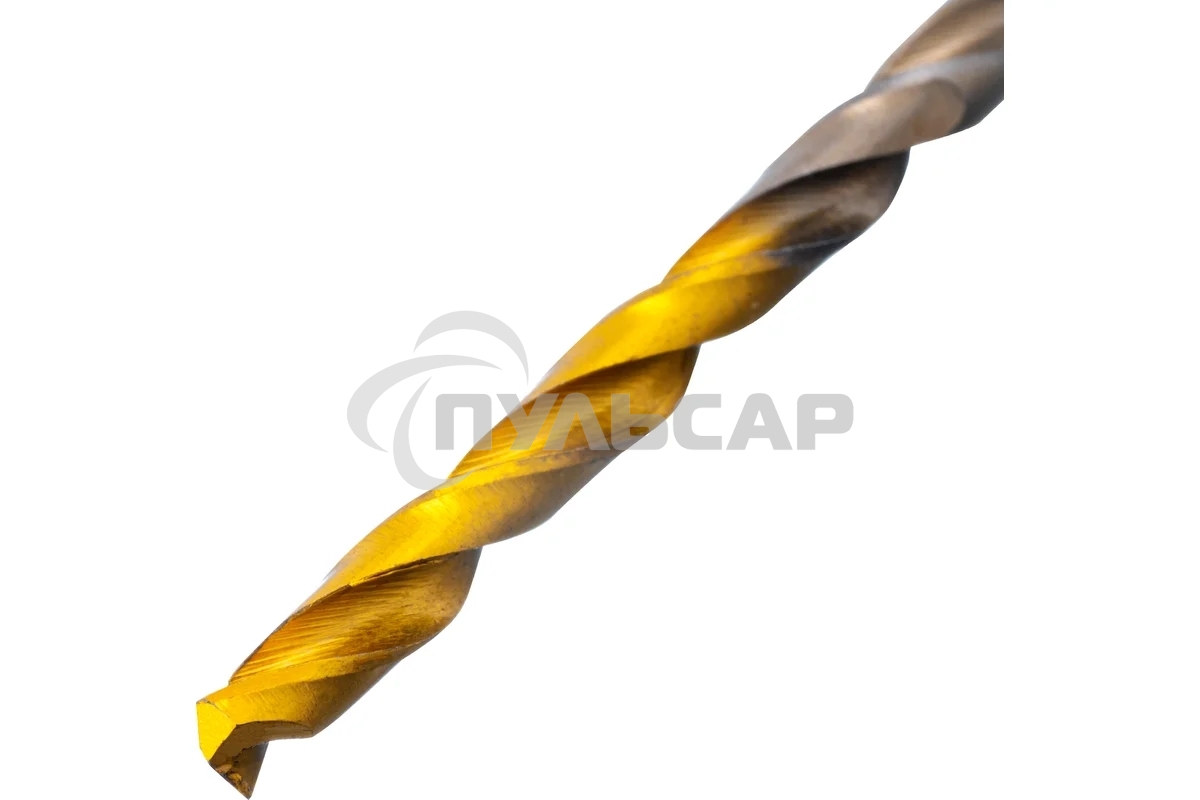 Набор сверл по металлу Denzel 1-10 мм, Р6М5К8-TiN, Golden Tip, 19 шт 723008