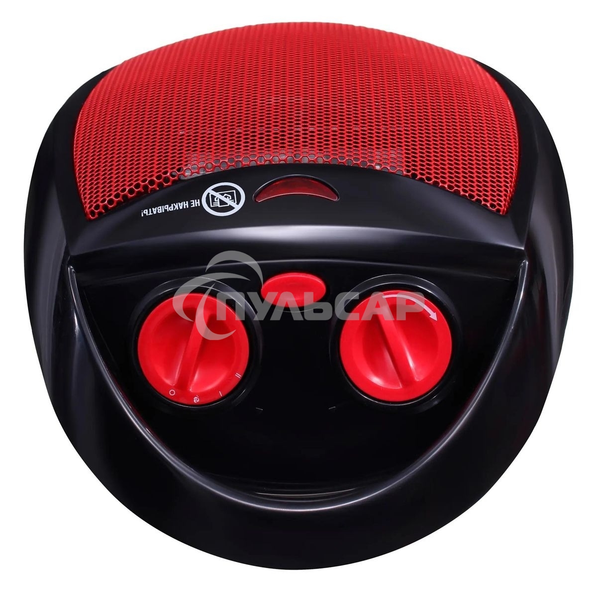 Тепловентилятор Starwind SHV2001, черный/красный, 1600 Вт, 15 м2, термостат