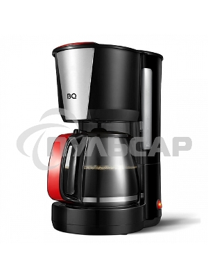 Кофеварка капельная BQ CM1008 черный/красный, исп. кофе - молотый, 1.25 л, 1000 Вт.