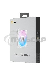 Вентилятор для корпуса Ocypus Delta F12 BK ARGB белый 120мм 2000rpm 4-pin