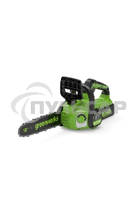 Цепная пила аккумуляторная GreenWorks GD24CS30K4, 24V, 30см, бесщеточная, c АКБ 4 А·ч и ЗУ (2007007UB)