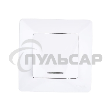 Выключатель 1-кл. СП BLANCA (сх.1) 10А 250В с подсветкой белый SchE BLNVS010111