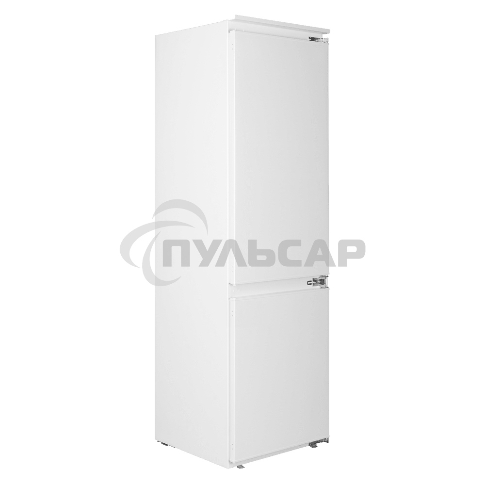 Встраиваемый холодильник Maunfeld MBF177SWGR Inverter белый двухкамерный 197/76 л, морозилка снизу, DeFrost