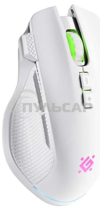 Мышь беспроводная/проводная Defender Iммortal GM-421 белый, 10000 dpi, радиоканал, Bluetooth, USB, кнопки - 9