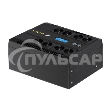 Источник бесперебойного питания ExeGate NEO Smart BU-600.LCD.AVR.5SH 600VA/360W, цветной LCD-дисплей, AVR, 5*Schuko, черный