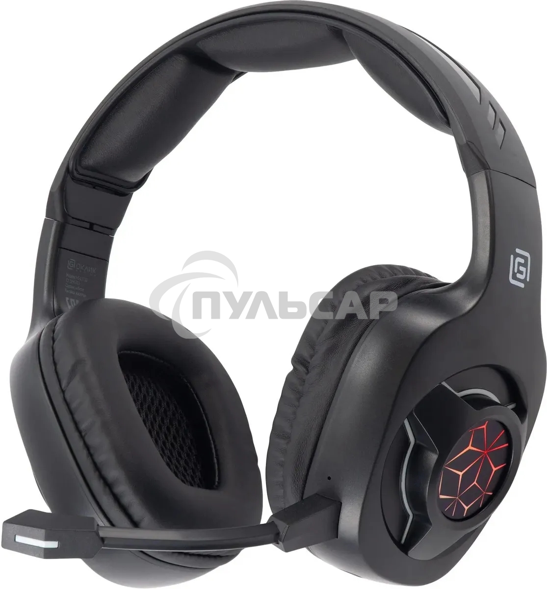 Наушники с микрофоном Оклик HS-L575G черный накладные BT оголовье (1895253)