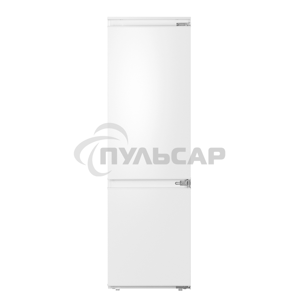 Встраиваемый холодильник Maunfeld MBF177SWGR Inverter белый двухкамерный 197/76 л, морозилка снизу, DeFrost