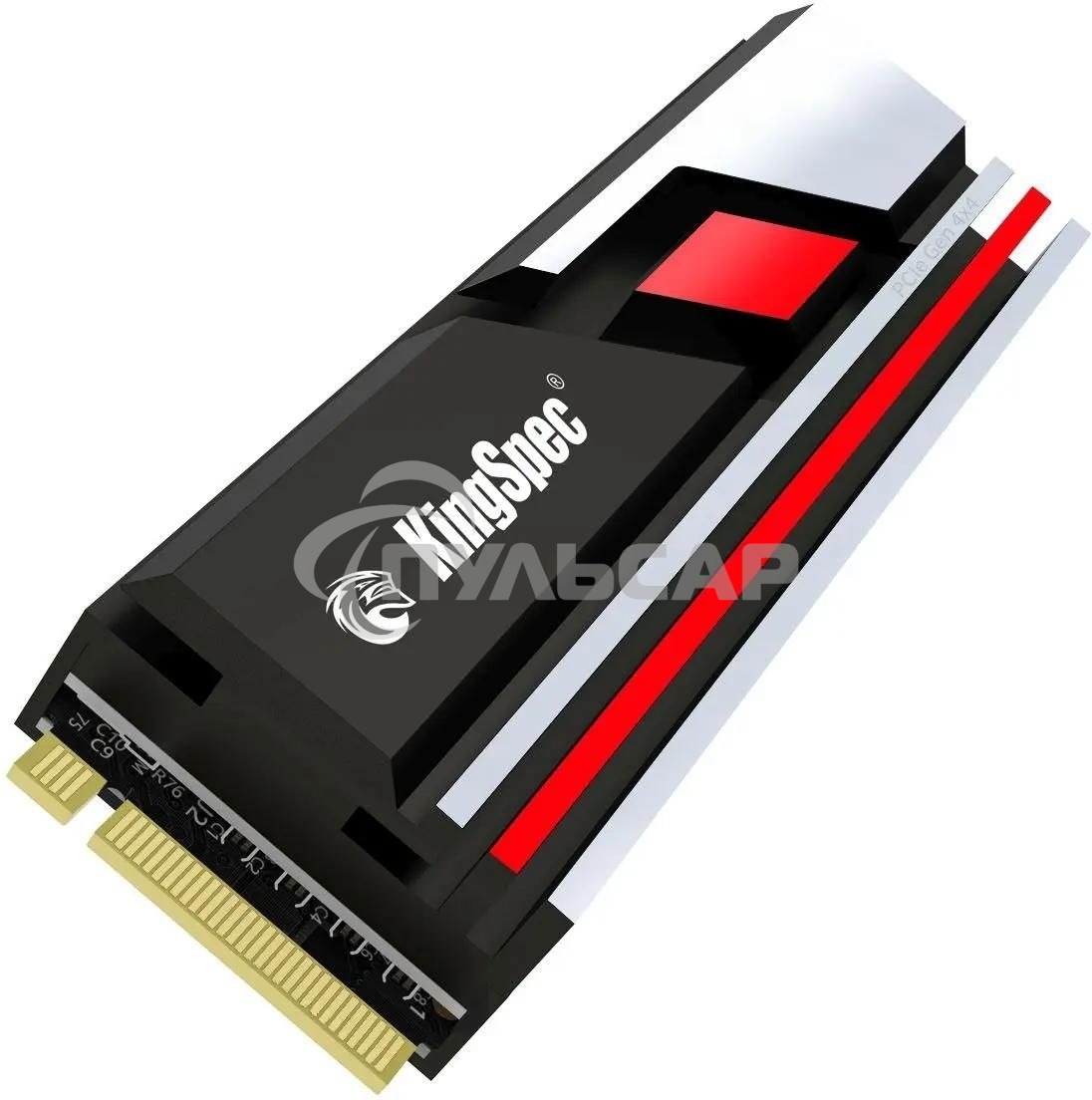 Накопитель SSD KingSpec XG7000, 2Tb, PCIe 4.0 x4, M.2 2280, NVMe, R/W 7400/6600, с радиатором