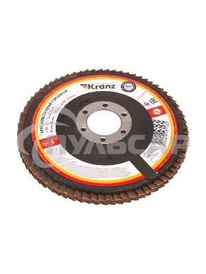 Круг лепестковый торцевой KRANZ KR-90-0004 P24, 115х22,2 мм