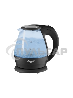 Чайник электрический Atlanta ATH-2460 черный стеклянный