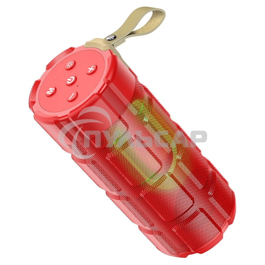 Портативная колонка HOCO HC7 красный LED подсветка