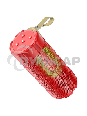 Портативная колонка HOCO HC7 красный LED подсветка