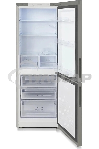 Холодильник Бирюса Б-M6033 металлик двухкамерный 210/100л морозилка снизу