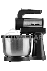 Миксер Endever Sigma-12 c чашей, черный/стальной, 800 Вт, 2 вида насадок, 5 скоростей