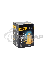 Домкрат бутылочный гидравлический Deli DQ71032 макс.грузоподъемность 32 т