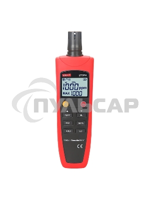 Детектор СО газа UT337A, 0~1000ppm, аудио и визуальное оповещение