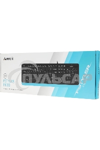 Клавиатура проводная A4Tech Fstyler FK10, USB, черный/синий