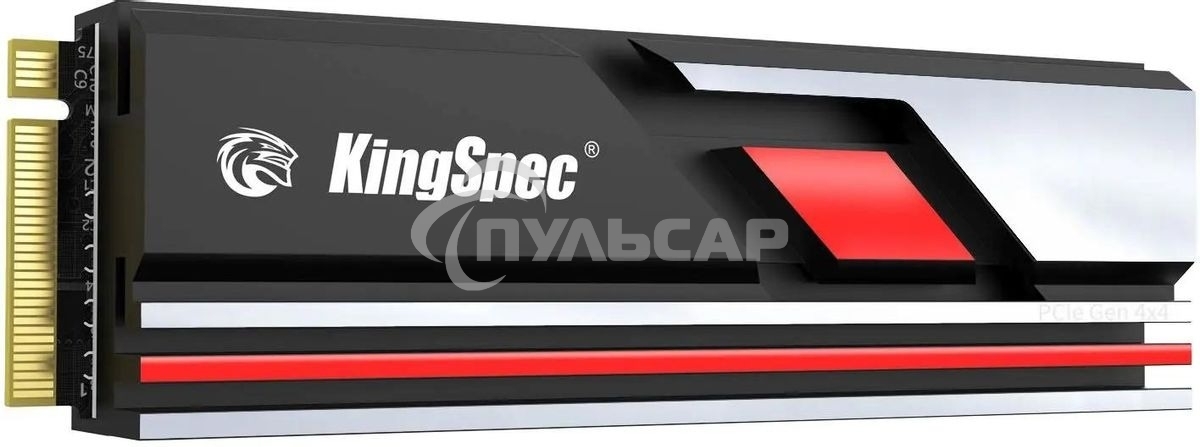 Накопитель SSD KingSpec XG7000, 2Tb, PCIe 4.0 x4, M.2 2280, NVMe, R/W 7400/6600, с радиатором