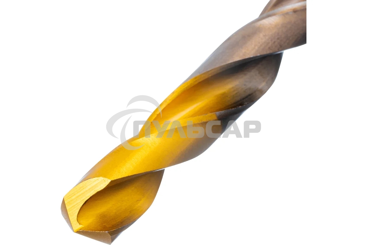 Набор сверл по металлу Denzel 1-10 мм, Р6М5К8-TiN, Golden Tip, 19 шт 723008