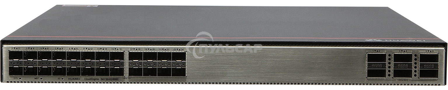 Коммутатор HUAWEI 24SFP+ 6QSFP+ S6730-H24X6C