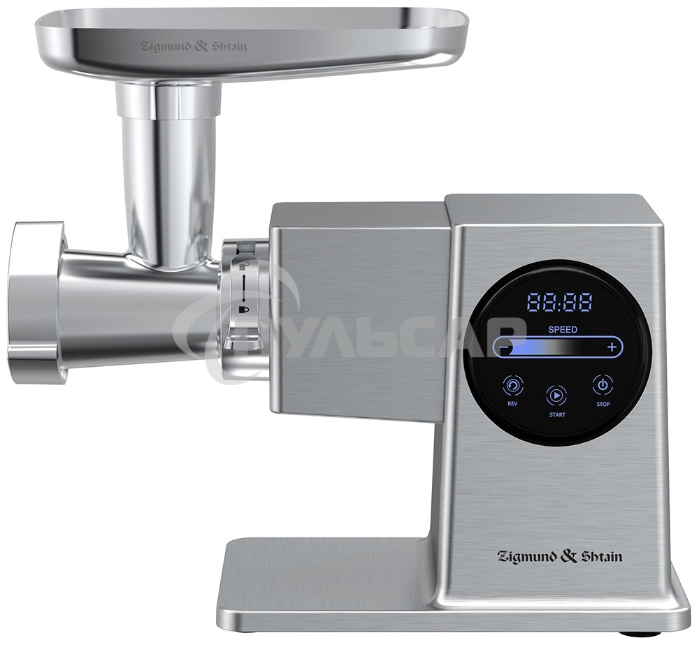 Мясорубка электрическая Zigmund & Shtain ZMG-055 серебристый, 2700 Вт