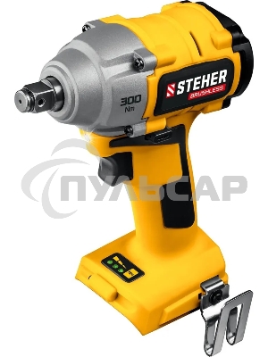 Гайковерт бесщеточный STEHER 20В, без АКБ, в коробке. CWB-300