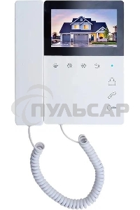 Видеодомофон Tantos Elly белый с трубкой