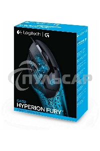 Мышь проводная Logitech G402 Hyperion Fury, черный, 4000 dpi, USB, кнопки - 8