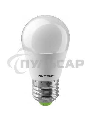 Лампа светодиодная ОНЛАЙТ 71627 OLL-G45-8-230-4K-E27 8Вт шар 4000К белый E27 600лм 176-264В