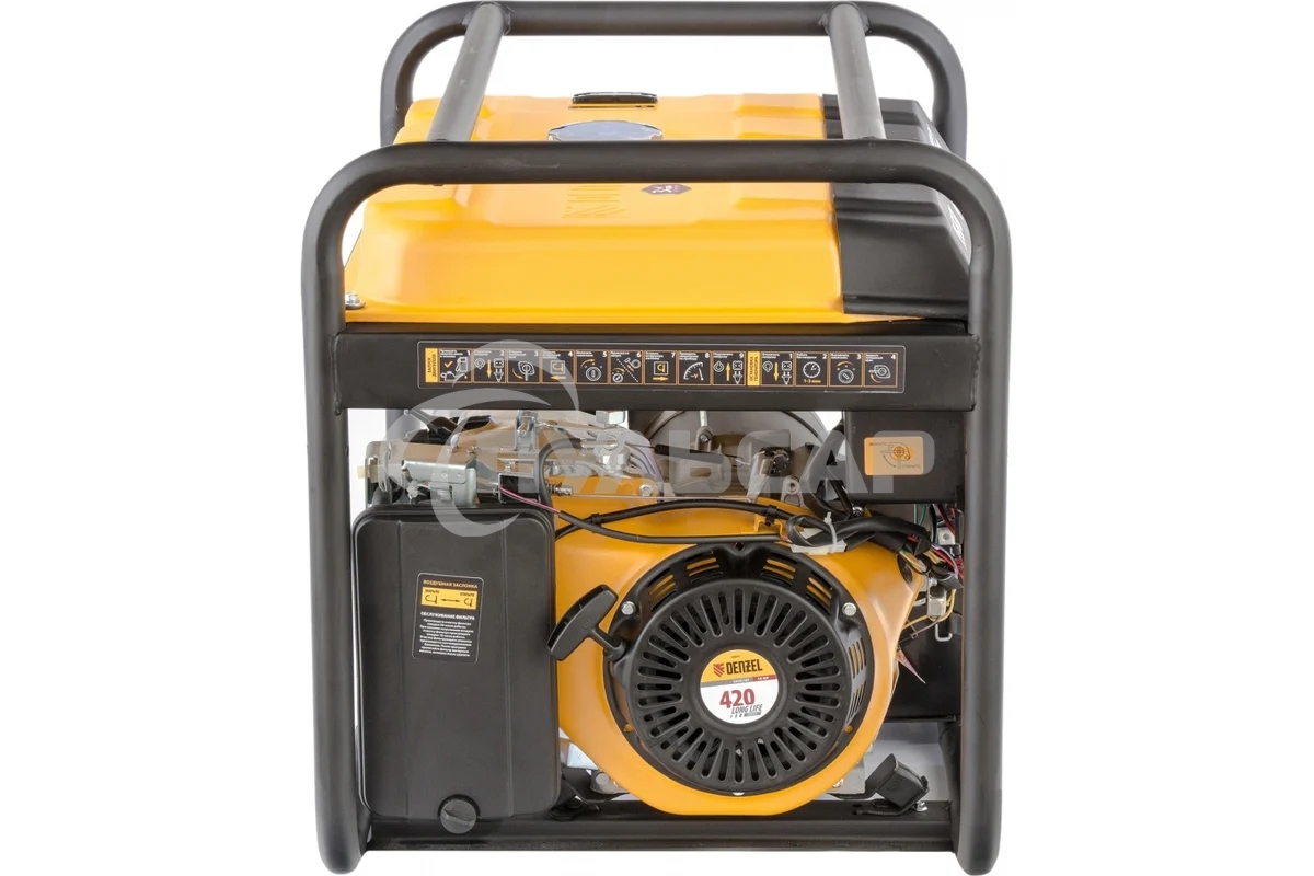 Электрогенератор бензиновый Denzel PS-55EA, 5.5 кВт, 85 дБ, 86 кг