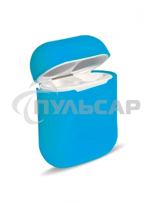 Силиконовый кейс для TWS наушников AirPods, голубой (SBECASE-001S-BU)