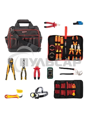 Набор инструментов электрика, 29 предметов Rexant