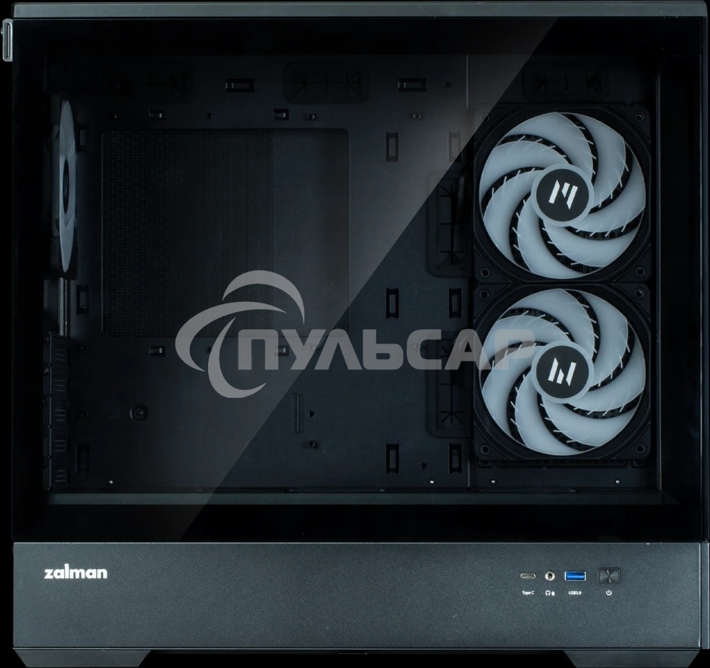 Компьютерный корпус ZALMAN P30 V2, MATX, черный, WINDOW, 2x3.5