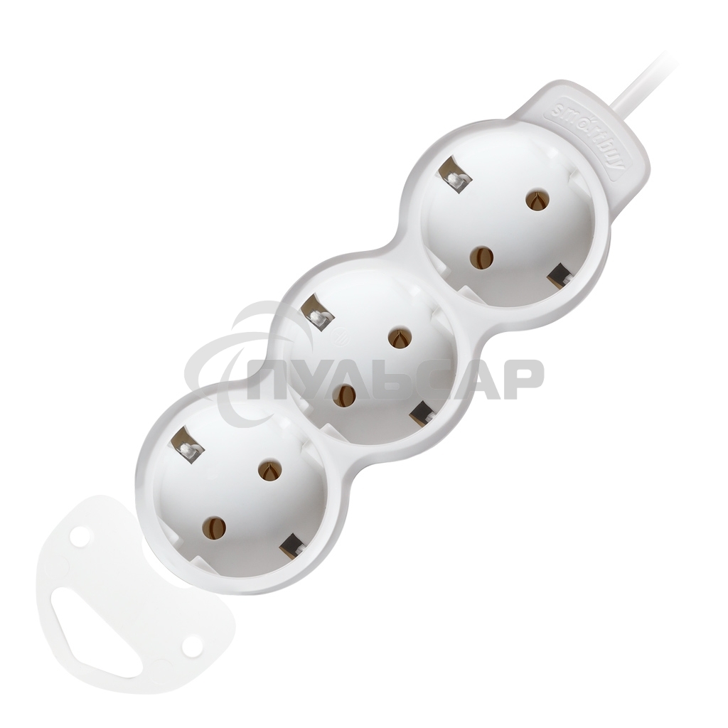 Удлинитель Smartbuy (SBE-16-3-05m-Z) 3 гн х 5,0 м белый