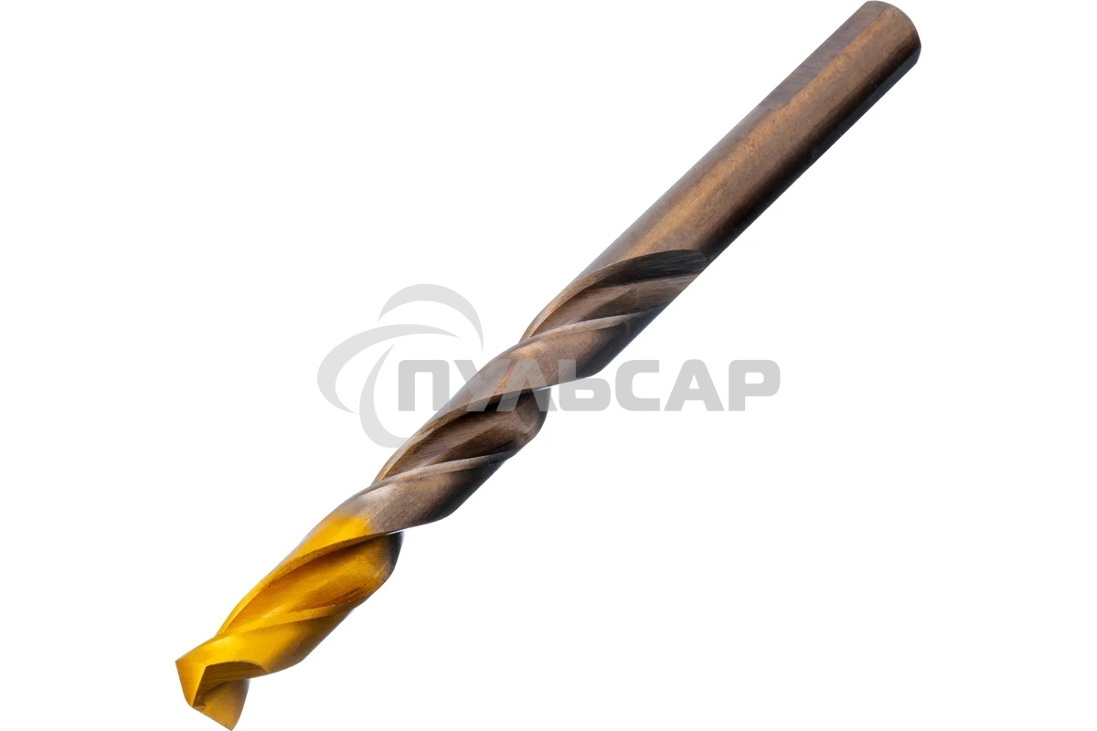 Набор сверл по металлу Denzel 1-10 мм, Р6М5К8-TiN, Golden Tip, 19 шт 723008